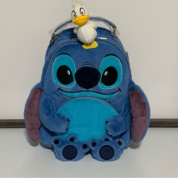 Her Universe Disney Lilo & Stitch Duckling Plush Mini Backpack & Wallet-New - Picture 2 of 16